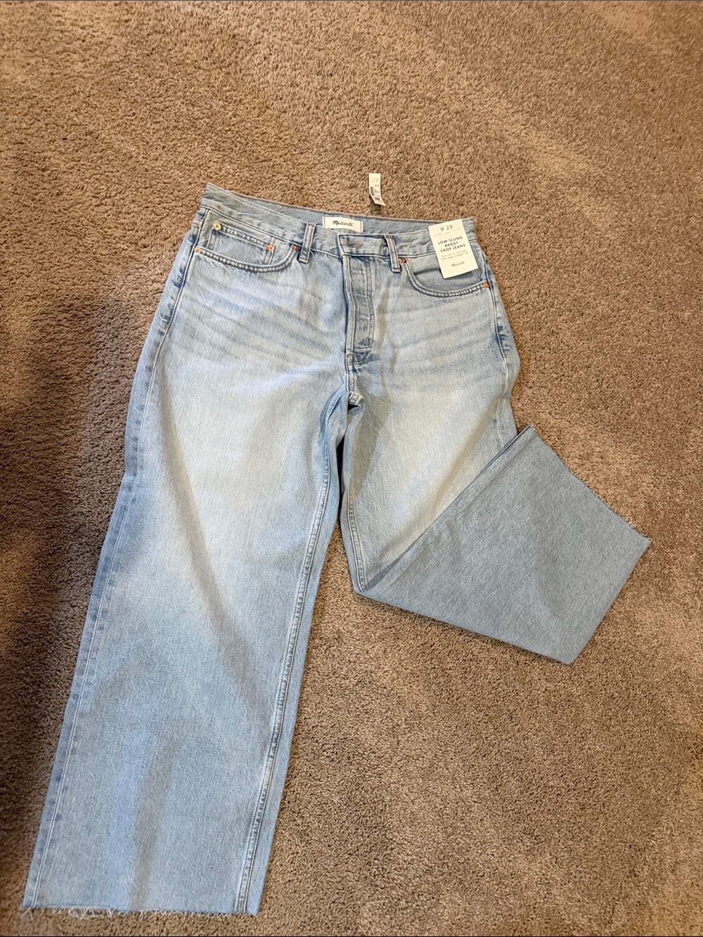 Madewell low slung baggy crop